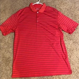 Red and black Nike golf shirt